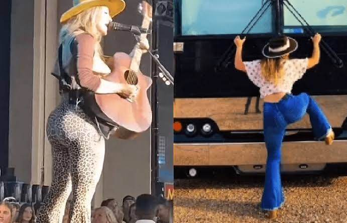 Country Singer Lainey Wilson With Big Butt