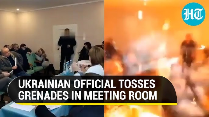 Ukrainian Councillor Detonates Grenades In Meeting Full Video