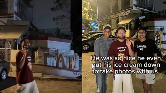 Orry took a few photos with his fans while walking on the street at dawn. (Instagram/@OrryCommunity)