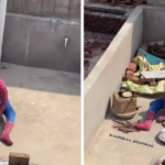 The Jaipur man dressed as Spider-Man was seen making roti in a viral video. (Instagram/jaipur_ka_spiderman)