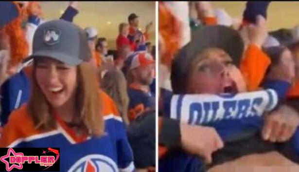 Oilers Fan Flashes Crowd in Game 5 - Ice Hockey Fan goes viral